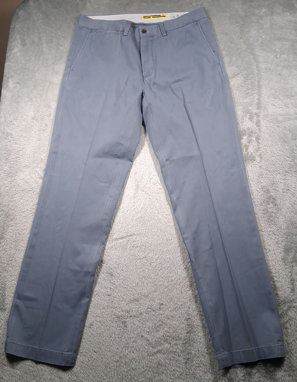 Polo Ralph Lauren Pants Mens 34x32 Blue Classic Fit Cotton Chino Twill Casual
